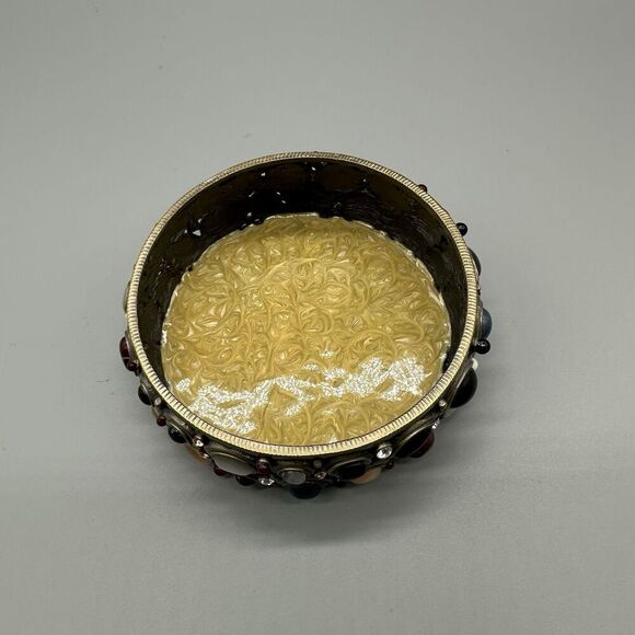 Olivia Riegel Trinket Box Candle Holder Jewelry Box Crystals Rhinestones NO LID - Picture 5 of 8